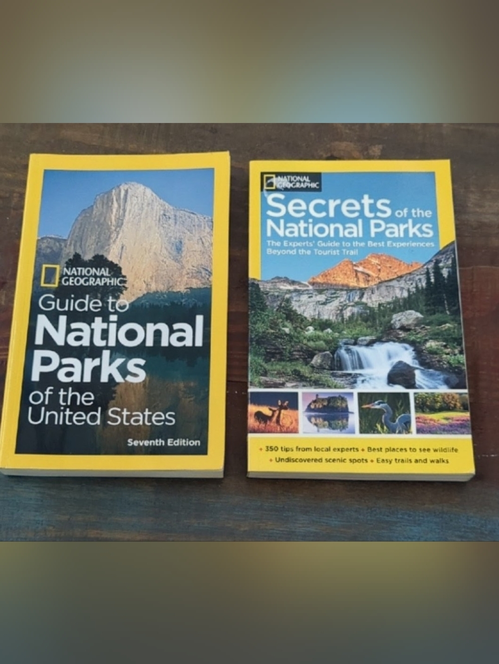 Lot Of 2 National Geographic National Parks  Books📚 paperback